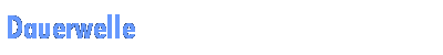 Dauerwelle